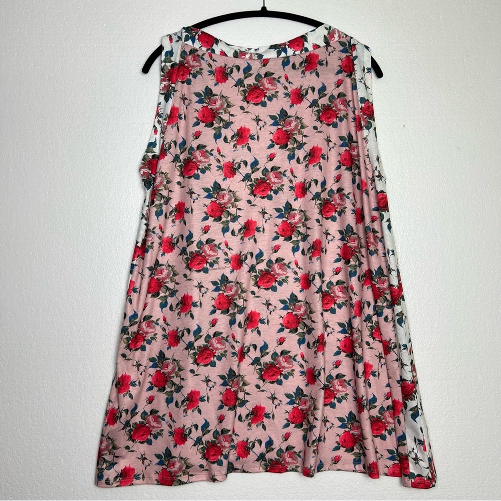 Suzanne Betro floral sleeveless blouse size 2X - Picture 5 of 5